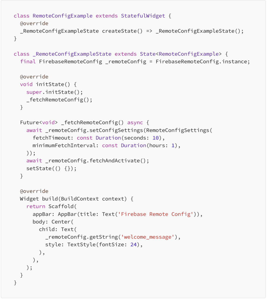 Fetch and Activate Remote Config